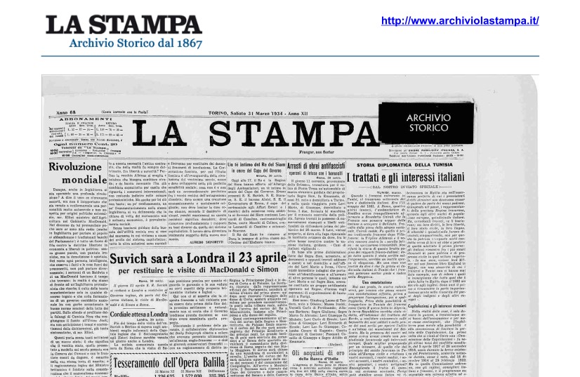Historical Archive of La Stampa